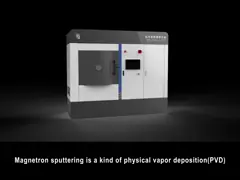 Лакировочная машина покрашенного металлизированного магнетрона фильма распыляя для декоративного поля покрытия video