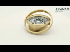 Размер 4 компаса рыбацкой лодки латунный, 5, 6 бронзовый морской магнитный компас с деревянной коробкой video
