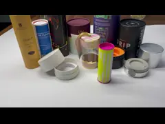 Изготовленная на заказ трубка бумаги логотипа упаковывая Биоразлагаемый коробки цилиндрическое для подарка мыла video