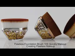 Сторона плоское Kabuki ручки яркого блеска пластиковая чистит высокую плотность щеткой для жидкостного учреждения video