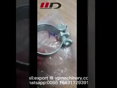Modüler Boru Sistemleri Hava Sızdırmaz Galvanizli Boru Kelepçesi V Yivli Boru Kelepçesi 16mm