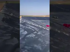 Черный вкладыш пруда Geomembrane полиэтилена высокой плотности непромокаемый video