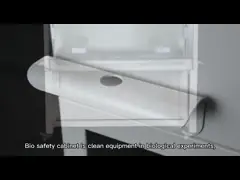 Тип класс 2 Il класса шкафа безопасности дисплея LCD биологический медицинской лаборатории A2 video
