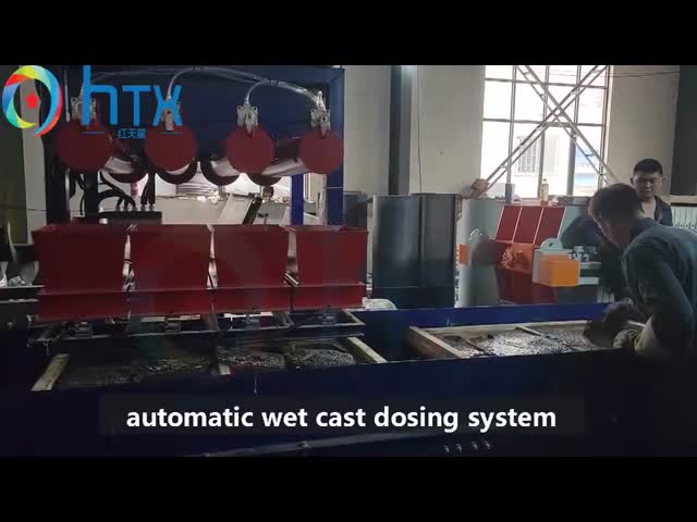 Automatic Brick Concrete Wet Cast Machinery Faux Stone Wall Production Line