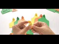 ID поголовья ODM OEM маркирует бирки уха TPU изготовленные на заказ на коровы 11*7.5cm video