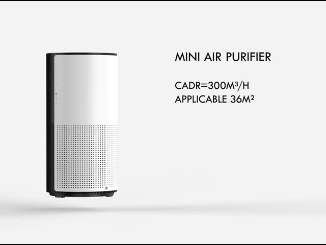 WiFi Control Hepa Filter UV Light Mini Air Purifier For Bedroom Dust