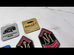 Заплаты потоков полиэстера вышитые таможней персонализировали заплаты велкро video