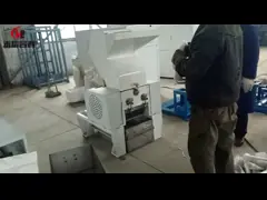 Машина дробилки пластикового точильщика пластиковая повторно использовала задавливать машину 650r/min video