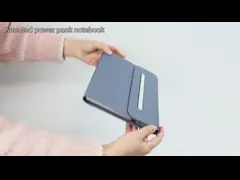 Изготовленное на заказ книга в твердой обложке кожи тетради журнала печати плановика банка силы логотипа video