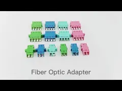 LC/PC to LC/PC OM4 Multimode Flangeless Coupler OM4 Fiber Optic Network Adapter