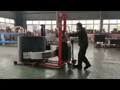 1000mm 1 тележка погрузочно-разгрузочного оборудования рулона ткани рангоута 500kg этапа video