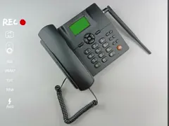 Телефон наземной линии охвата SMS противоинтерференционного домашнего телефона наземной линии широкий беспроводной video