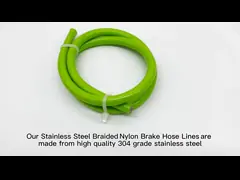 Antiwear топливопровод газового масла тормозного рукава нейлона рукава с плетеной внутренней прокладкой мотоцикла AN3 пестротканый video