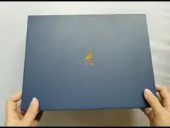 Подарка пояса бумажника людей крышка коробки установленного бумажная упаковывая изготовленная на заказ и низкопробный дизайн video