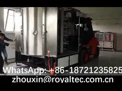Horizontal Large Stainless Steel Sheets and Pipes Vacuum Ion Plating Machine / SS Sheets Decoration Vacuum Coating Unit