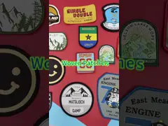 Washable заплаты фирменного наименования, вышили утюгу логотипа бренда на заплатах для одежд video