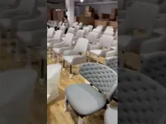 Туфтед кожаная столовая ресторана предводительствует комнату для почетных гостей над Бакрест формы раковины размера video