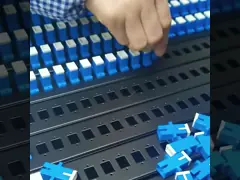 19 тип шкаф тяги дюйма 24/48Cores порта рамки распределения 24 стекловолокна установил крытый пульт временных соединительных кабелей волокна (7244204) video