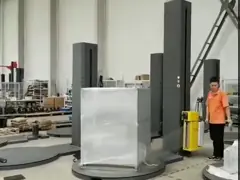 Пневматическая полностью автоматическая оболочка 30-40 Pallet/H простирания зажимая машину оболочки фильма video