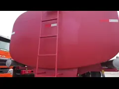 4 оси 50000L Пальмовое масло полутанкерный прицеп Q235 Углеродистая сталь Танк корпус материал video
