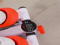 Тренировка домашнего аэробного фитнеса мини Stepper с диапазонами сопротивления video