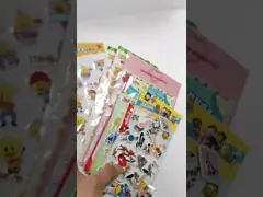 PVC стикеров мультфильма 3D патруля милый пенится кожаный тучный лист стикера video