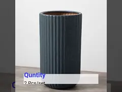 Цветочные горшки плантаторов оптового современного домашнего украшения сада крытые на открытом воздухе штейновые большие керамические video