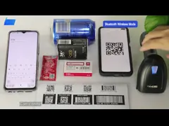 Портативная машинка читателя кода Bluetooth Qr автоматического 2D блока развертки штрихкода PDF417 беспроводная video