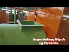 Matériel adapté aux besoins du client d'acier inoxydable de la machine 350 Pcs/h de plateau d'oeufs de papier de rebut de couleur