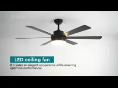 35w 56 Inch Silent Modern LED Ceiling Fan Energy Saving DC Motor