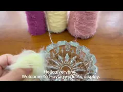 ПУШИСТАЯ ПОКРАШЕННАЯ ПРЯЖА ПЕРА РЕСНИЦЫ НЕЙЛОНА ДЛЯ ВЯЗАТЬ СВИТЕРА video