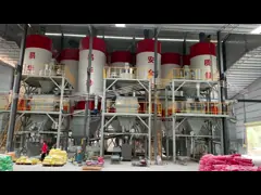 10T / H Dry Mix Mortar Plant Full Automatic Production Line Twin Shaft Paddle Mixer