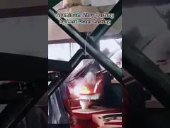 Отливка алюминиевого сплава частей автомобиля для дизайна автомобильной промышленности изрезанного video