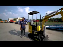 EPA Engine 1200kg Hightop Mini Excavator Machine Three Cylinders Water Cooled