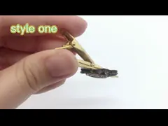 Плакировка зажима связи рубашки диаманта золота изготовленная на заказ для подарка дела video