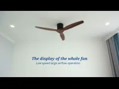 потолочный вентилятор украшения дома 220V 60w с мотором AC дистанционного управления video