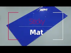 18 половых ковриков PE пусковых площадок чистой комнаты 45 дюймов липких устранимых для обеззараживать чистой комнаты video