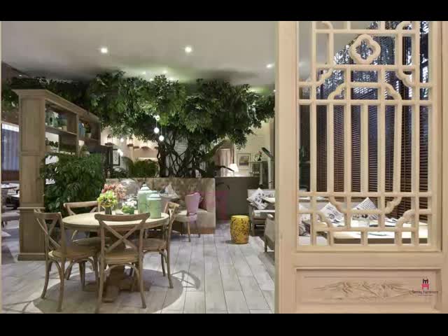 Ресторан события свадьбы романтичный деревянный предводительствует x задний ротанг стула усаживает/французский стиль видео