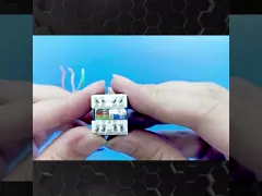 Keystone 90 градусов модуля UTP CAT5E RJ45 сети поднимает модульное домкратом video