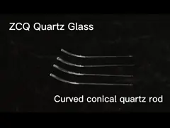 Изогнутый конический дизайн OEM стеклянной палочки кварца для зубоврачебного леча прибора video