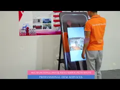 Будочка фото свадьбы зеркала будочки фото зеркала Selfie Signage Lcd взаимодействующая 40 дюймов video
