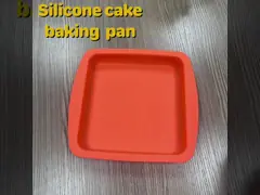 Лотка прессформы торта силикона квадрата падать прочного анти- Multicolor video