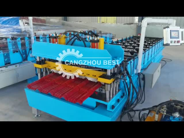 Deep Rib Ppgi Roof Tile Forming Machine 380v 50hz
