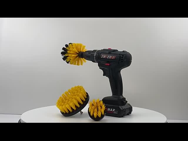 3pcs パワースクルーバーブラシセット 電動ドリル 掃除ブラシ ツール ワイヤレスドリル 付属キット パワースクルーバーブラシ