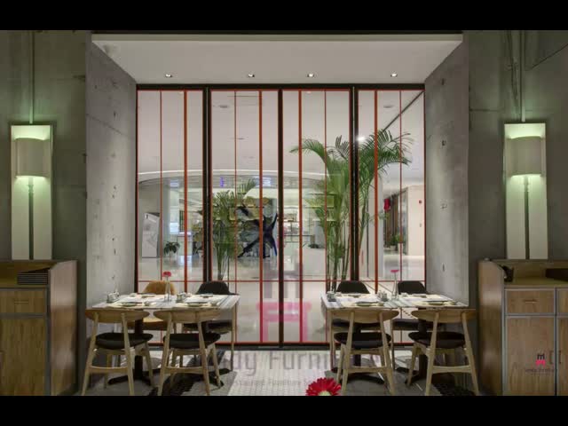 деревянный ресторан 0.35cbm предводительствует стул Seater золы деревянный кожаный безрукий видео