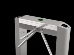 Semi автоматическая нержавеющая сталь турникета 304 треноги интегрированная с читателем карты RFID video