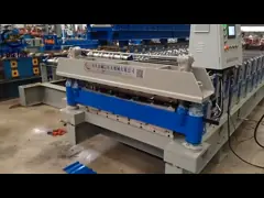 крен палубы панели стены крыши 0.3-0.8mm двойной формируя машину 380V 50Hz video