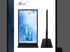 Super Slim Floor Standing Digital Signage Screen Advertising 85 Inch ISO9001