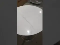 Почищенная щеткой золотая таблица основания трубы журнального стола мрамора основания тюльпана video