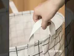 корзина прачечной корзины прачечной хранения одежд 40*50cm складная грязная многоразовая video